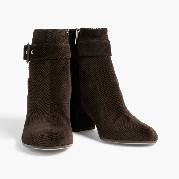 Gianvito Rossi brown corduroy booties - Picture 8 of 9